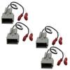 Harmony Audio Compatible with 1993-95 Lincol Mark VIII HA-725512 Factory Speaker Replacement Connector Harness Set view 1