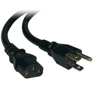 Tripp Lite Heavy-Duty Computer Power Cord 14AWG 15A (NEMA 5-15P to IEC-320-C13) 2-ft.(P007-002) by Tripp Lite