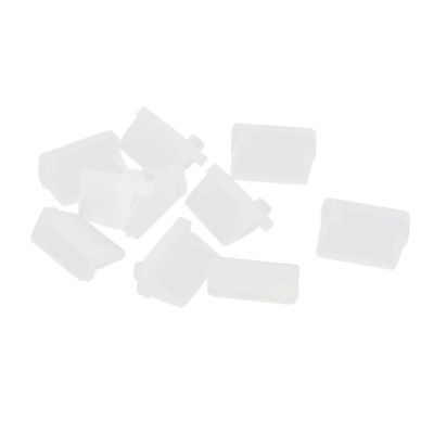 uxcell Silicone USB Port Cover Protector for Female End 10Pcs Clear