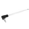 uxcell FM Telescopic Antenna with 3.5mm Stereo Connector, Stainless Steel 4 Section 25cm FM AM Radio Aerial Antenna for Mobile Cell Phone Portable Radio Home Theater Receiver view 1