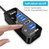 USB 3.0 Hub, atolla 4 Ports Super Speed USB 3 Hub Splitter with On Off Switch with 1 USB Charging Port (Cable Length 2 Feet, No AC Adapter) (4-Port hub) view 3