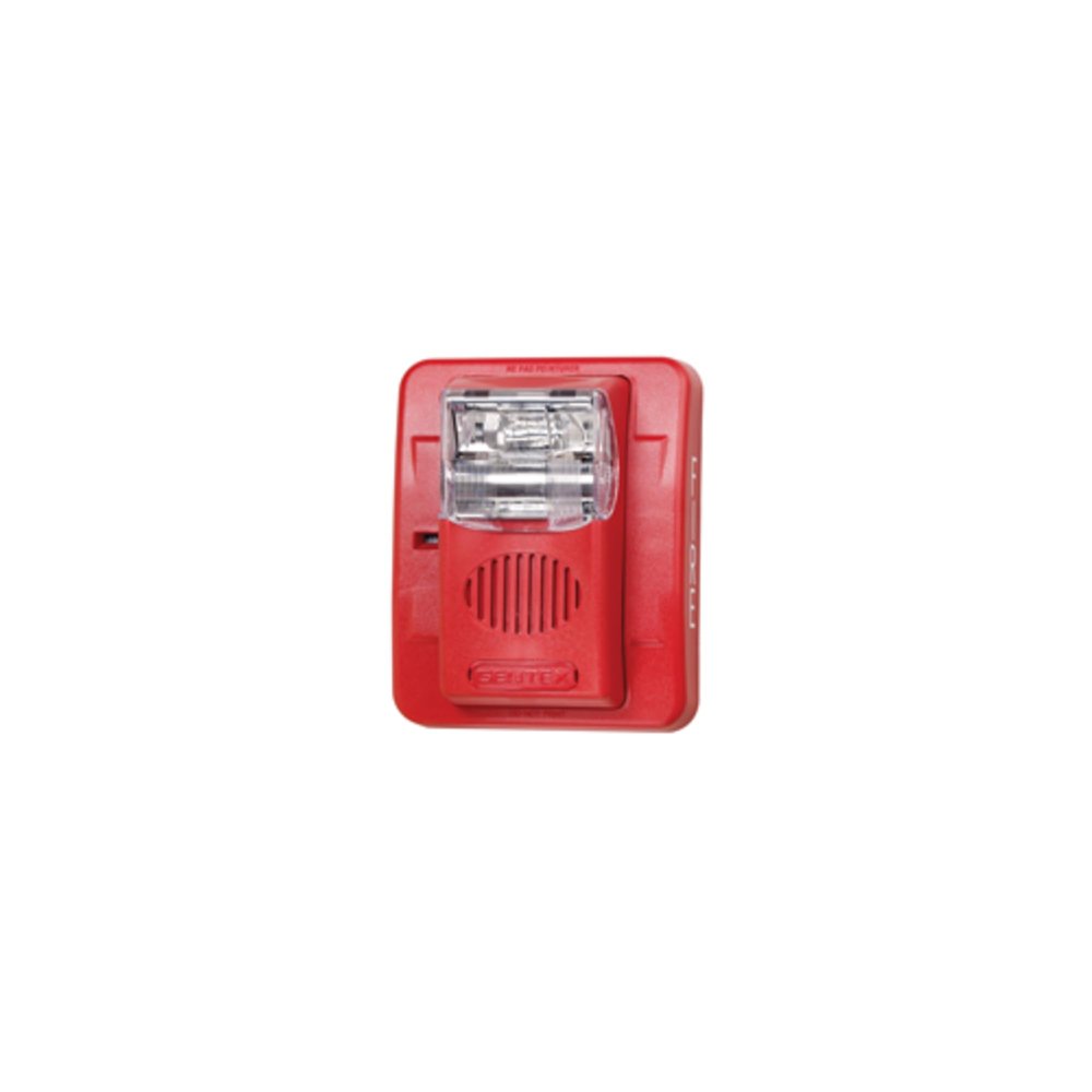 Gentex GEC3-12WW 12VDC Selectable Candela Low Profile Evacuation Horn & Strobe - Off-White Faceplate