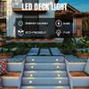 Yescom LumeStar 15-Pack 3000K Warm White LED Deck Lights Outdoor Waterproof view 4
