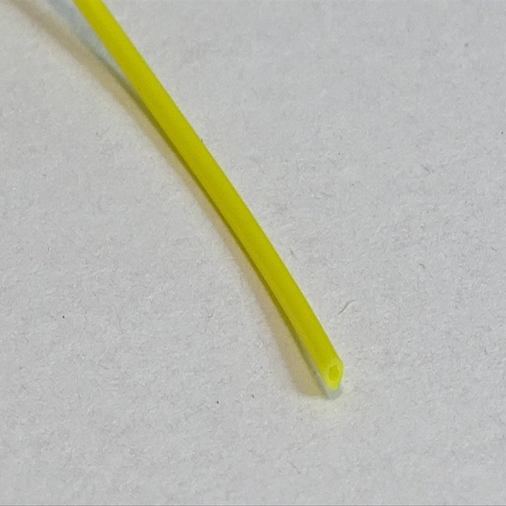 RiteAV 10M 0.9mm Yellow Fiber Optic Cable Bulk Raw Furcation Tubing Jacketing