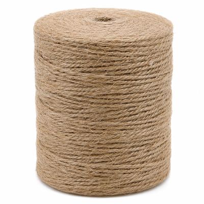 KINGLAKE Natural Jute Twine String 656 Feet 2mm Twine for Crafts Gift Wrapping Christmas Packing String for Arts Decoration, Wedding, Gardening