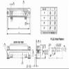 4731-25-41-P1 NorComp Inc. DB25 Female R/A PCB mounted metal shell D-Sub w/ 4-40 Insert, Inside Ground Strap & Board Lock(5/PKG) Non-RoHS view 3