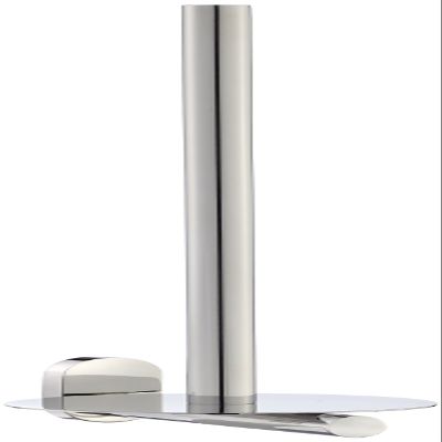 Kela Toilet Paper Holder Lucido of Stainless-Steel in Chromed, 12 x 12 x 38 cm