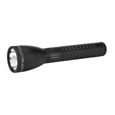Maglite ML50LX 2-Cell C LED Flashlight, Adjustable Beam, Water-Resistant, Multiple Light Modes, Long Runtime, Tactical-Style Grip  Black