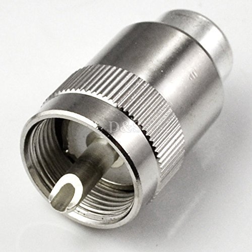 UHF PL259 SO239 Male Twist-on Connector RFC400 RG8 RF Coaxial Adapter Connector