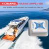 Pyle 2.1 Bluetooth Marine Amplifier Receiver - Waterproof 4 Channel Wireless Bridgeable Audio Amp for Stereo Speaker with 1000 Watt Power Dual MOSFET Supply, GAIN Level and LED Indicator - PLMRA430BT view 2