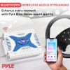 Pyle 2.1 Bluetooth Marine Amplifier Receiver - Waterproof 4 Channel Wireless Bridgeable Audio Amp for Stereo Speaker with 1000 Watt Power Dual MOSFET Supply, GAIN Level and LED Indicator - PLMRA430BT view 3