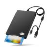 Chuanganzhuo Floppy Disk Reader, 3.5 inch External USB Floppy Disk Drive Not Compatible with Mac, Compatible with Windows 11/10/10 Pro/8/7/2000/XP, Black view 1