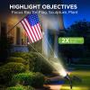 InnoGear Solar Lights Outdoor Waterproof Solar Garden Light for Outside Yard Landscape Lighting Pathway Spot Lights Spotlight Wall Light Auto On/Off, Pack of 2 (White) view 3