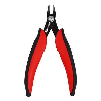 Simply45 Premium 5" Flush Cutter Tool Kit With Angled Jaw - Precision Angled Jaw, Heat-Treated High Carbon Steel, Non-Slip Grip - Single Unit - S45-801