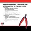 Simply45 Premium 5" Flush Cutter Tool Kit With Angled Jaw - Precision Angled Jaw, Heat-Treated High Carbon Steel, Non-Slip Grip - Single Unit - S45-801 view 2