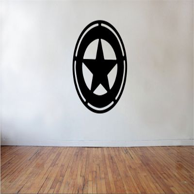 Blinggo Western Scene Badge style3 Removable Vinyl Wall Decal Home Dicor