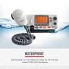 Cobra MR F77W GPS Fixed Mount VHF Marine Radio 25 Watt VHF, Built-In GPS Receiver, Submersible, LCD Display, Noise Cancelling Mic, NOAA Weather, Signal Strength Meter, Scan Channels, White view 2