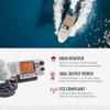 Cobra MR F77W GPS Fixed Mount VHF Marine Radio 25 Watt VHF, Built-In GPS Receiver, Submersible, LCD Display, Noise Cancelling Mic, NOAA Weather, Signal Strength Meter, Scan Channels, White view 4