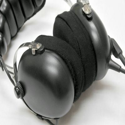 Cloth Covers for Headset Earseals - Cotton/Poly - Black