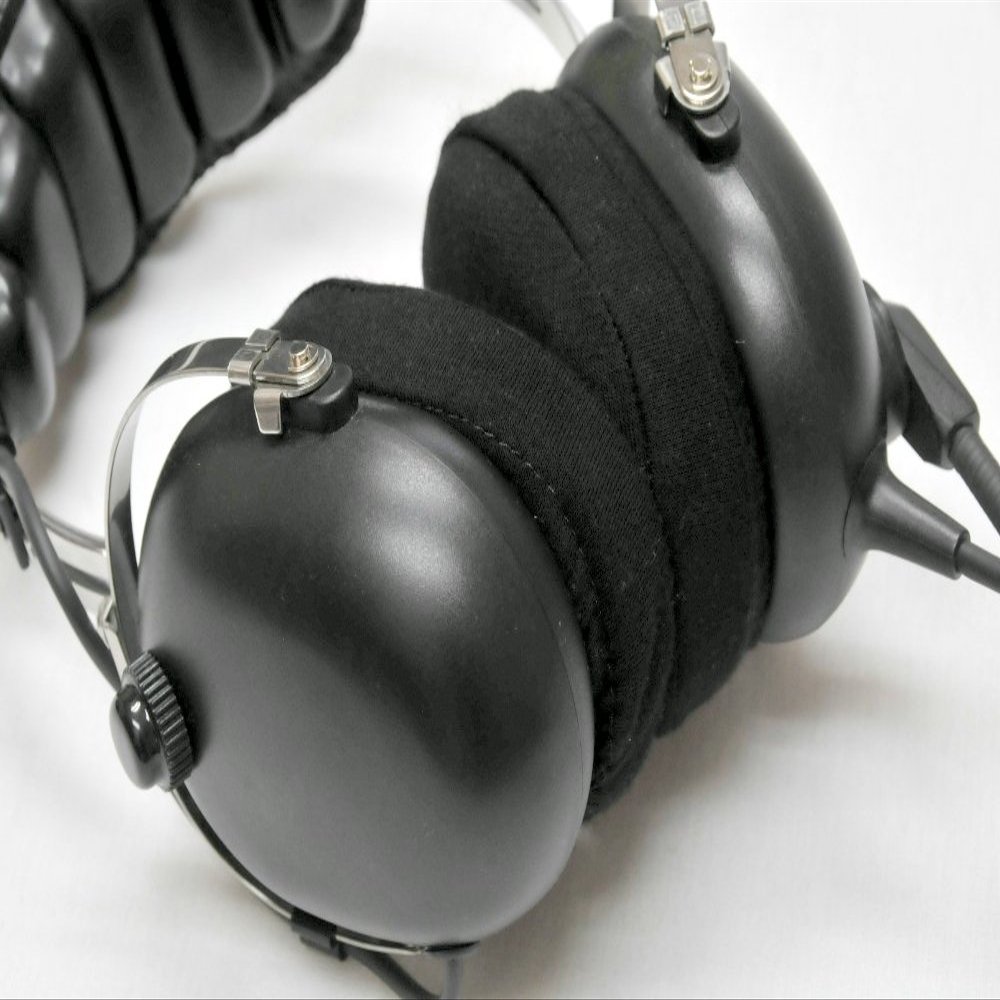 Cloth Covers for Headset Earseals - Cotton/Poly - Black