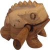 WitnyStore Croaking Frog Handcrafted Carved Wooden Figurine Authentic Folk Art Unique Wood Sound Maker Guiro Decorative Home Decor Sculpture for Adult Collectors view 2