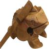 WitnyStore Croaking Frog Handcrafted Carved Wooden Figurine Authentic Folk Art Unique Wood Sound Maker Guiro Decorative Home Decor Sculpture for Adult Collectors view 3