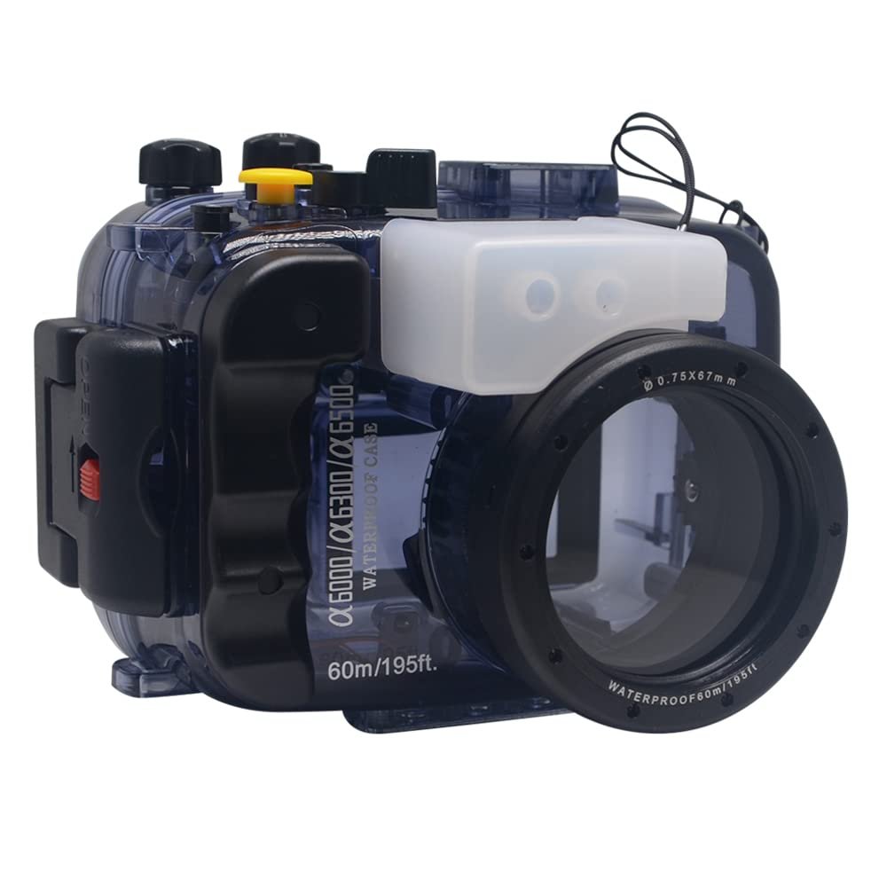 Mcoplus 40m/130ft Waterproof Housing Underwater Camera Diving Case Bag for Sony A6000 A6300 A6400 A6500