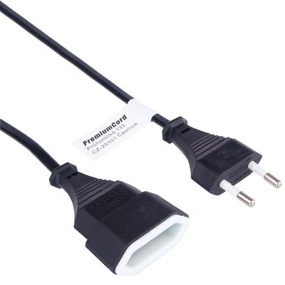 Premiumcord Power Extension PC Power Supply 230 V Black
