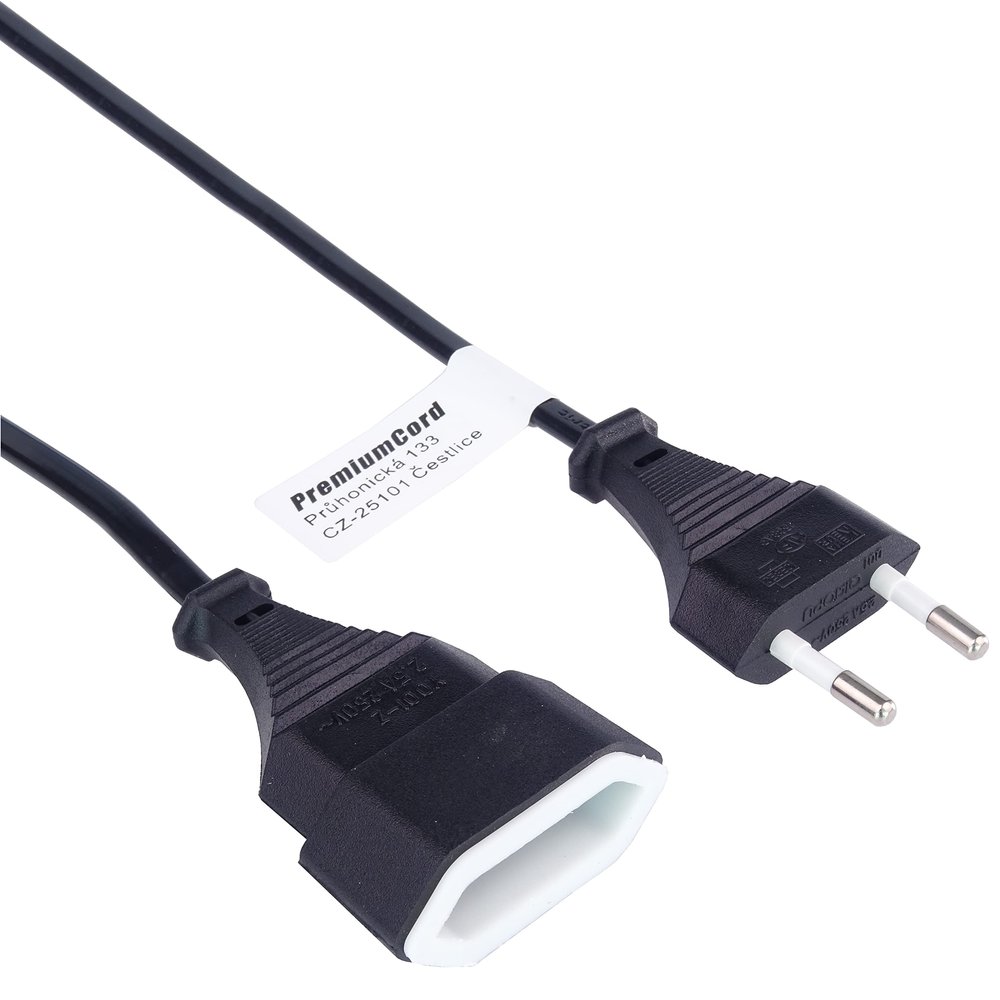 Premiumcord Power Extension PC Power Supply 230 V Black