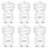 Feit BPESL13T/GU24 60W Equivalent CFL Twist GU24 Base Bulb (Pack of 6), Soft White view 2