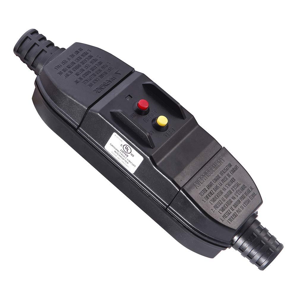 Webber replacement in-line GFCI auto-reset 15A/120VAC, user attachable. Webber WBGF18-3W-KIT-15A (WBGF18-3W)