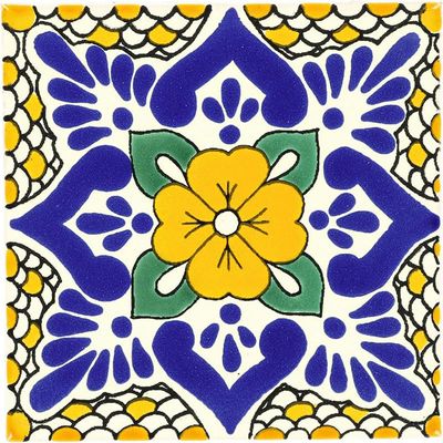 Box of 45-4 x 4 Polanco - Talavera Mexican Ceramic Tiles