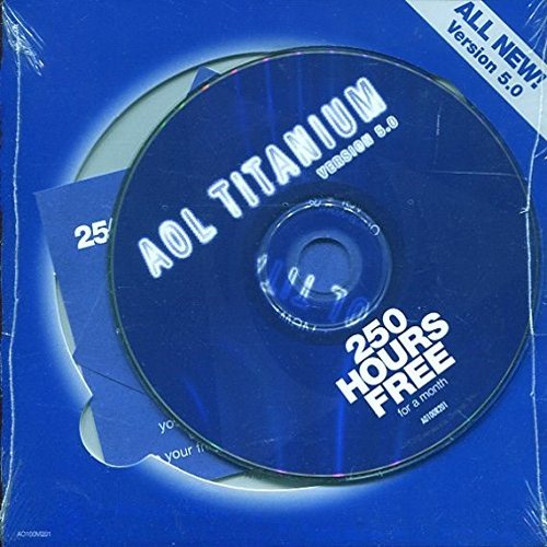 AOL ALL-NEW 5.0 TITANIUM CD /250 FREE HOURS/BRAND NEW IN SHRINK WRAP MAILER!!