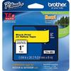 Brother TZe-651 24mm (1 ), Length of 8M, Black on Yellow Label Tape view 1