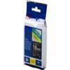 Brother TZe-345 18mm (0.75), Length of 8M, White on Black Compatible view 1