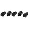 uxcell 6.35mm Headphone Stereo Jack 7 Pins PCB Panel Mount Socket Black 5 Pcs view 1