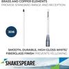 Shakespeare 396-1 5-Foot 50 Watts 3dB Gain VHF Antenna with 15' RG58 Coax Cable and Pl259 Connector, Designed to Reduce Signal Fading in Rough Seas Using Brass and Copper Elements view 3