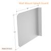 ACE Equipment SP-S1512 Stainless Steel Wall Mount Splash Guard for Commercial Restaurant Hand Sink and Compartment Prep Sink, ETL Certified (15" W x 12" H) view 2