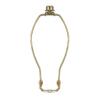 Royal Designs, Inc. HA-1001-9BR-1 Heavy Duty Harp for Lamp Shade Holder, 9 inch, Polished Brass Base view 1