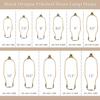 Royal Designs, Inc. HA-1001-9BR-1 Heavy Duty Harp for Lamp Shade Holder, 9 inch, Polished Brass Base view 3