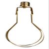 Royal Designs, Inc. CL-2001-BR-1 Heavy Duty Lampshade Clip Adapter With Finial For Round Light Bulbs, 1-pack, Polished Brass view 1