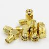 1 x RP-SMA Male Jack to RP-SMA Female Right Angle in Series Adapter Connector Quick Ship from US view 2