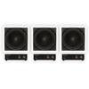 Theater Solutions TS1000 Flush Mount 10" Subwoofer Speaker and Amp 3 Pack view 1