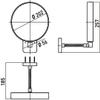 Emco 109500114 Shaving and Cosmetic Mirror Chrome Unlit, one Size view 4