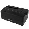 StarTech.com Single Bay USB 3.1 to SATA Hard Drive Docking Station, USB 3.1 (10 Gbps) Hard Drive Dock, External 2.5/3.5" SATA III HDD/SSD Docking Station, Top-Loading Hard Drive Bay (SDOCKU313),Black view 1