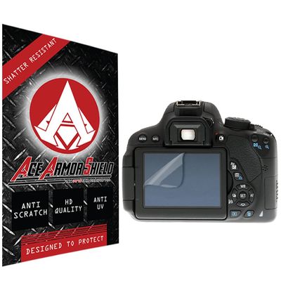 Ace Armor Shield Shatter Resistant Screen Protector for the Canon EOS Rebel T5 / Military Grade / High Definition / Maximum Screen Coverage / Supreme Touch Sensitivity /Dry or Wet Easy Installation with free lifetime replacement warranty