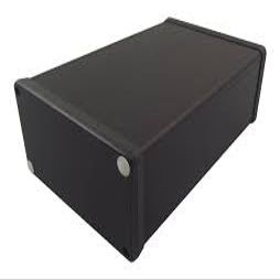 1455N1601BK, Black Aluminum Extruded Enclosure