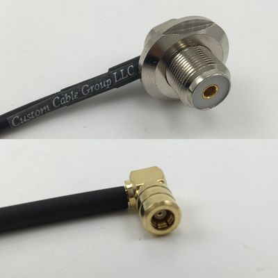 15cm RG316 UHF Female Angle Bulkhead to SMB FEMALE ANGLE Pigtail Jumper RF coaxial cable 50ohm 6inch Quick USA Shipping