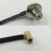 15cm RG316 UHF Female Angle Bulkhead to SMB FEMALE ANGLE Pigtail Jumper RF coaxial cable 50ohm 6inch Quick USA Shipping view 1