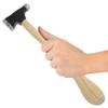 The Beadsmith Two-Sided Chasing Hammer - 10.5 Inches Wooden Handle, 2.75 Steel Head with a 13.5mm Ball Pein & 29mm Domed Face - Tool Used to Add Texture and Dimension to Metalwork view 3